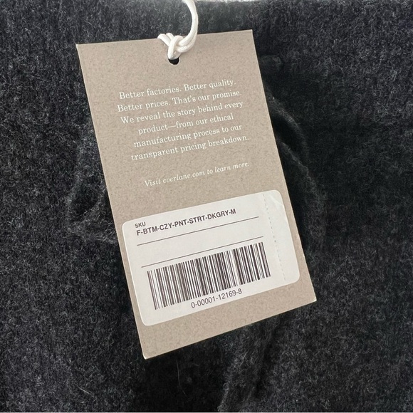 NWT! EVERLANE 🖤 The Cozy-Stretch Straight-Leg Sweatpant — Medium - Picture 5 of 6